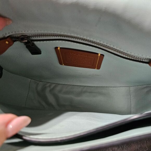 Coach Saddle Bag Crossbody Purse in Colorblock - Picture 7 of 8